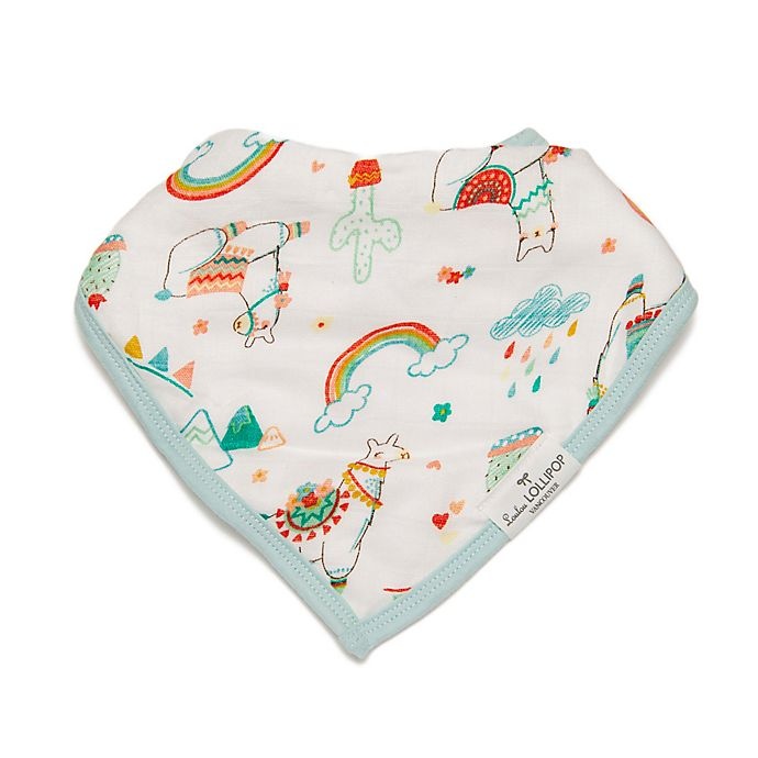 slide 2 of 3, Loulou Lollipop Llama Bandana Bibs, 2 ct