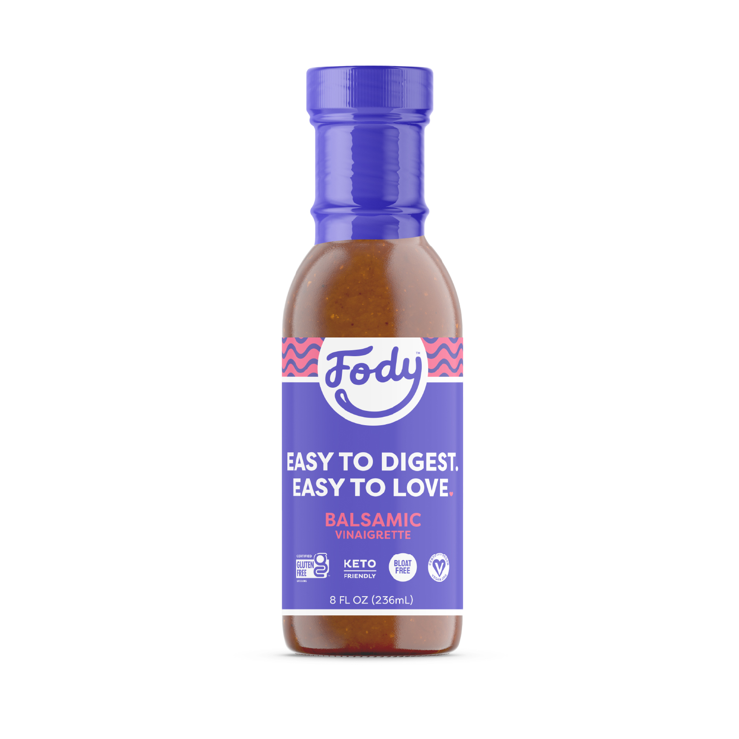 slide 1 of 3, Fody Balsamic Vinaigrette Dressing 8 fl oz, 8 fl oz