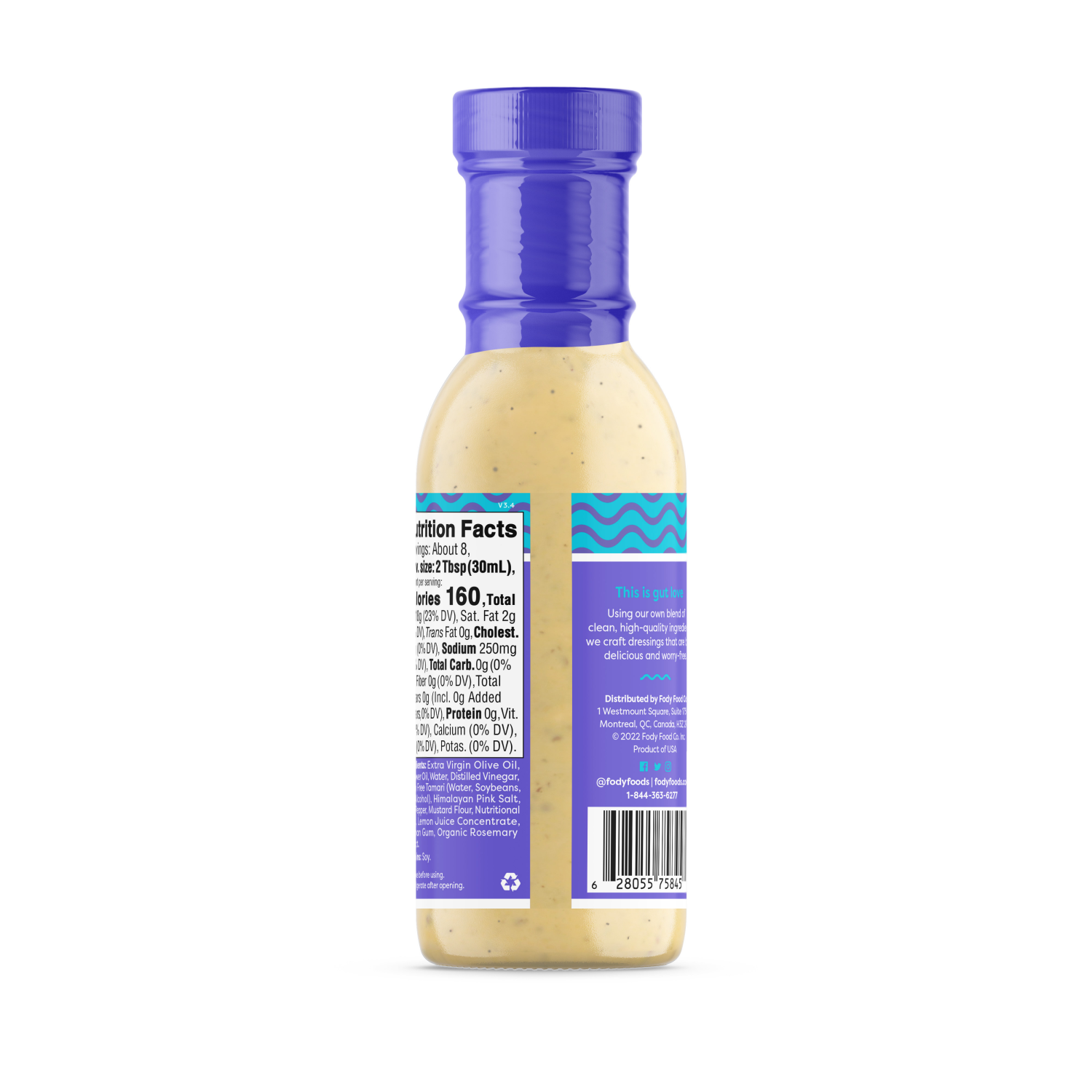 slide 2 of 3, Fody Caesar Dressing, 8 oz