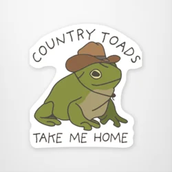 Country Toad Sticker