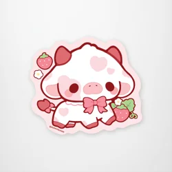 Strawberry Cow Sticker