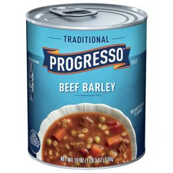 Progresso Traditional, Ready to Serve Beef Barley Soup, 19 oz.