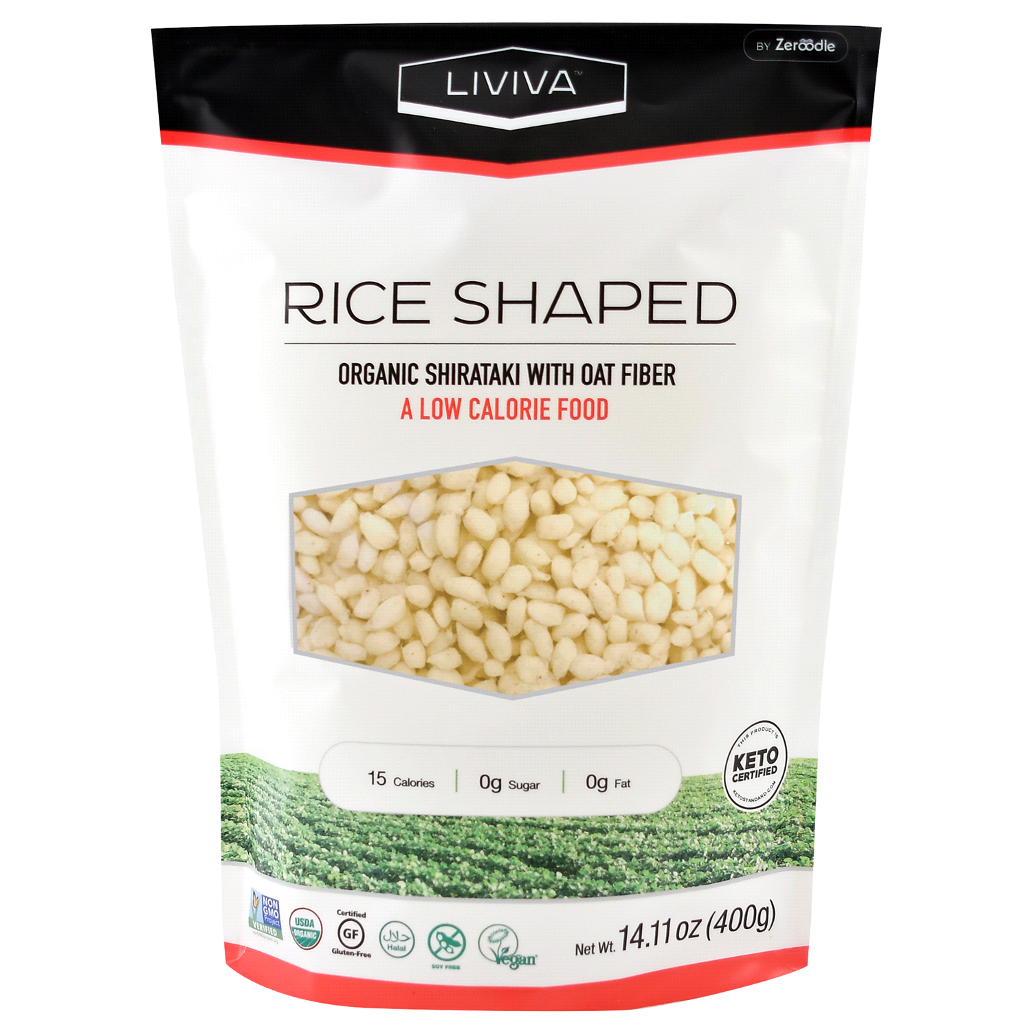 slide 1 of 1, Liviva Rice Shaped 14.11 oz, 18.34 oz