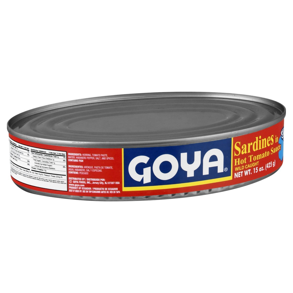 slide 9 of 10, Goya Sardines in Hot Tomato Sauce 15 oz, 15 oz