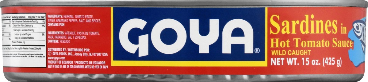 slide 1 of 10, Goya Sardines in Hot Tomato Sauce 15 oz, 15 oz