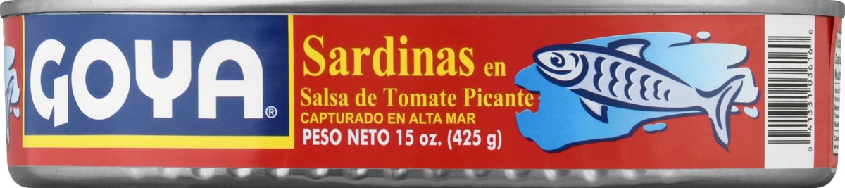 slide 10 of 10, Goya Sardines in Hot Tomato Sauce 15 oz, 15 oz