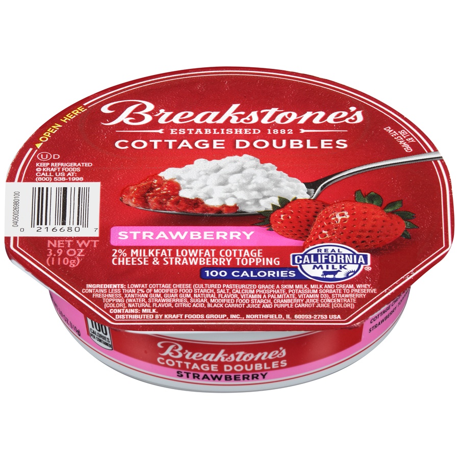 slide 1 of 6, Breakstone's Strawberry Cottage Doubles, 3.9 oz