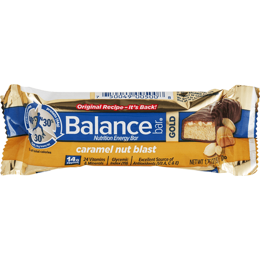 slide 2 of 8, Balance Bar Nutrition Bar, Caramel Nut Blast, 1.76 oz