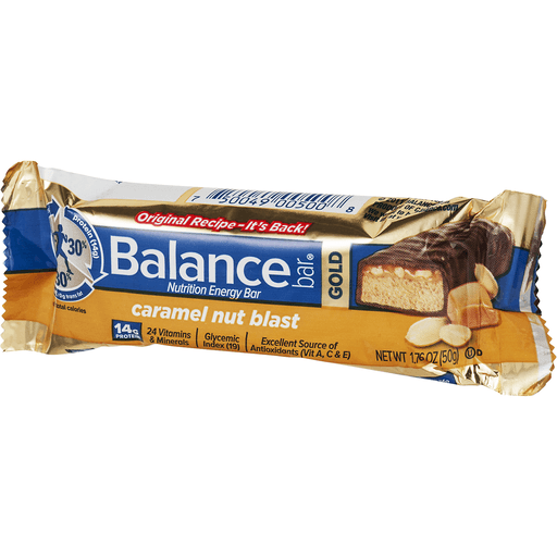 slide 4 of 8, Balance Bar Nutrition Bar, Caramel Nut Blast, 1.76 oz