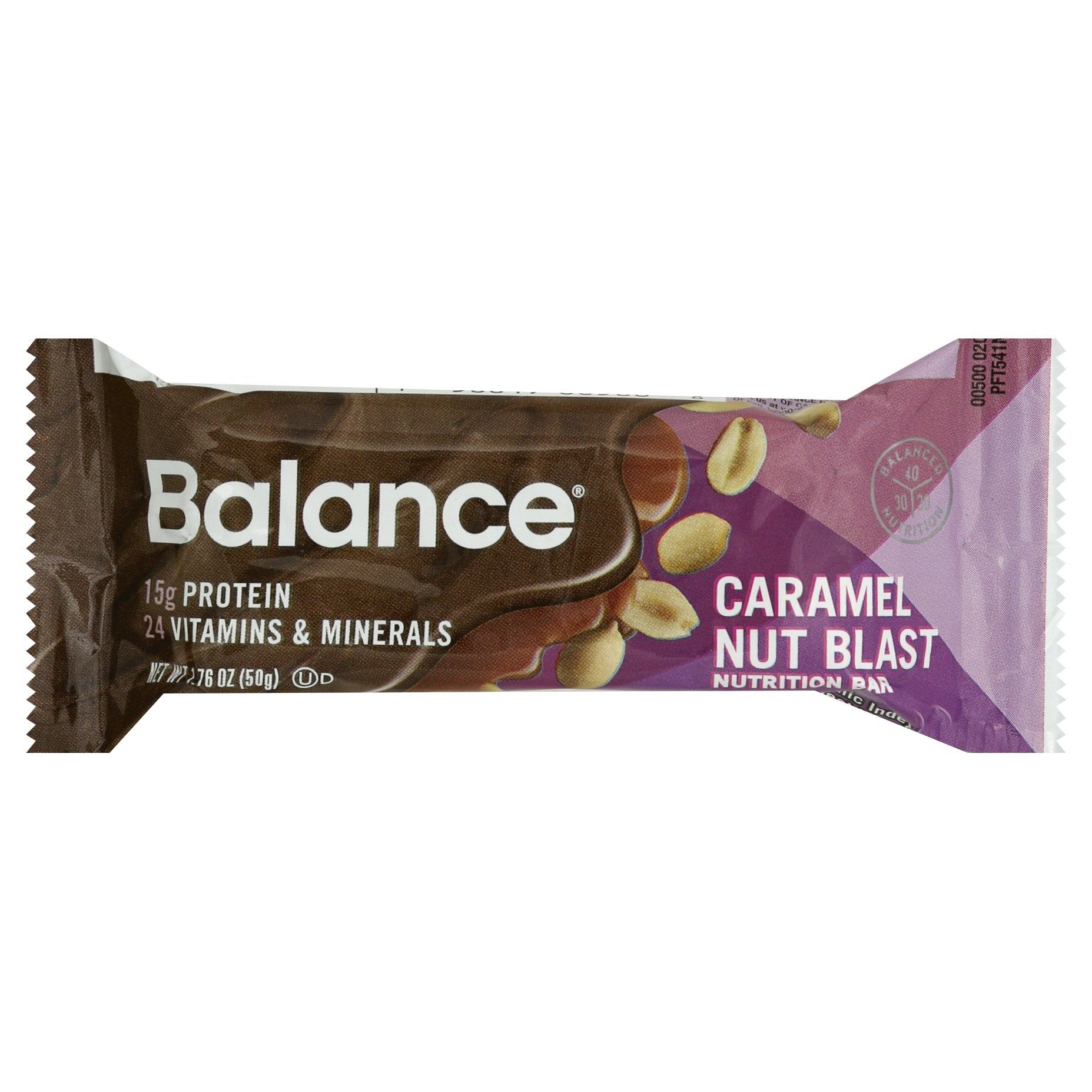 slide 1 of 8, Balance Bar Nutrition Bar, Caramel Nut Blast, 1.76 oz