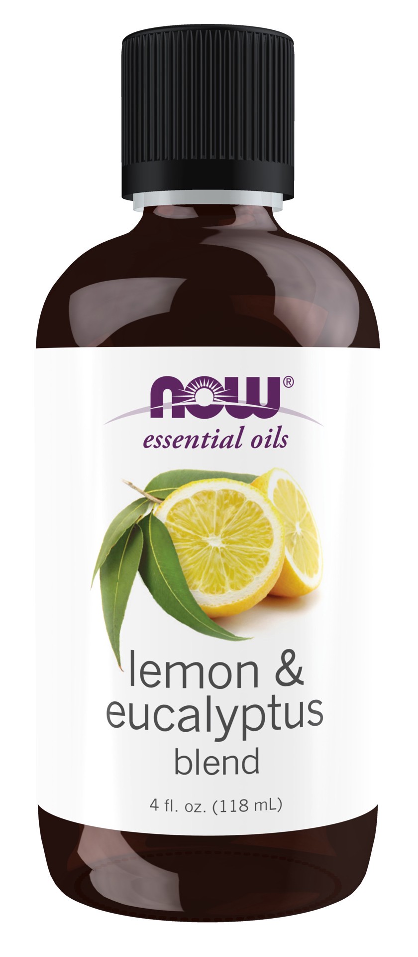 slide 1 of 4, NOW Lemon & Eucalyptus Oil Blend - 4 fl. oz., 4 fl oz