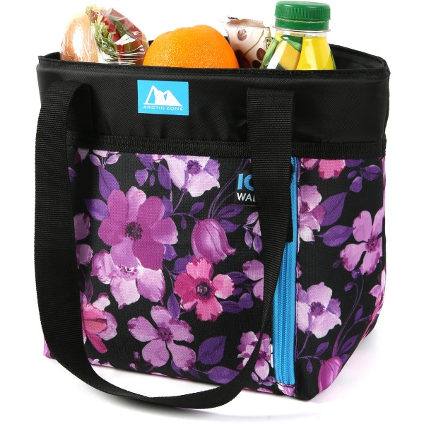 slide 5 of 5, Arctic Zone Ice Walls Torie Tote Lunch Bag, 9-1/2&Rdquo;H X 6&Rdquo;W X 12&Rdquo;D, Floral, 1 ct