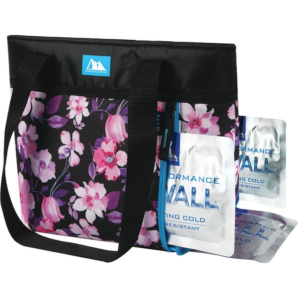 slide 4 of 5, Arctic Zone Ice Walls Torie Tote Lunch Bag, 9-1/2&Rdquo;H X 6&Rdquo;W X 12&Rdquo;D, Floral, 1 ct