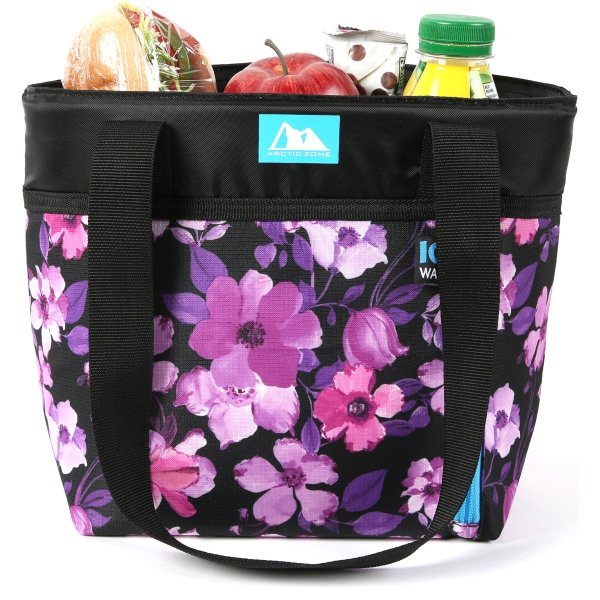 slide 2 of 5, Arctic Zone Ice Walls Torie Tote Lunch Bag, 9-1/2&Rdquo;H X 6&Rdquo;W X 12&Rdquo;D, Floral, 1 ct