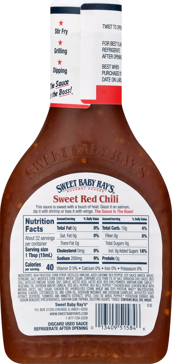 slide 9 of 13, Sweet Baby Ray's Sweet Red Chili Sauce & Marinade 16 oz, 16 oz