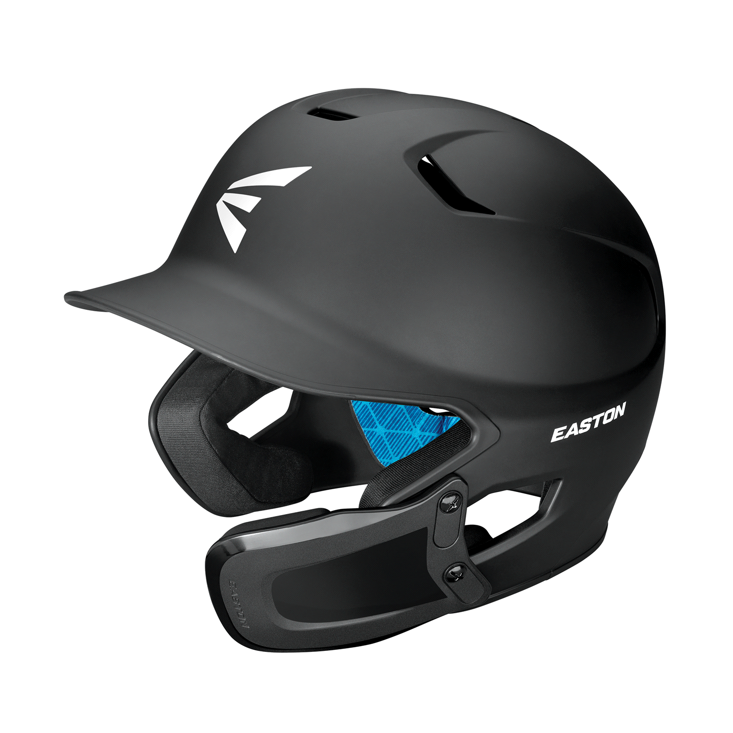 slide 1 of 2, Easton Z5 2.0 Matte Solid Batting Helmet w/ Universal Jaw Guard, Senior, Black, 1 ct