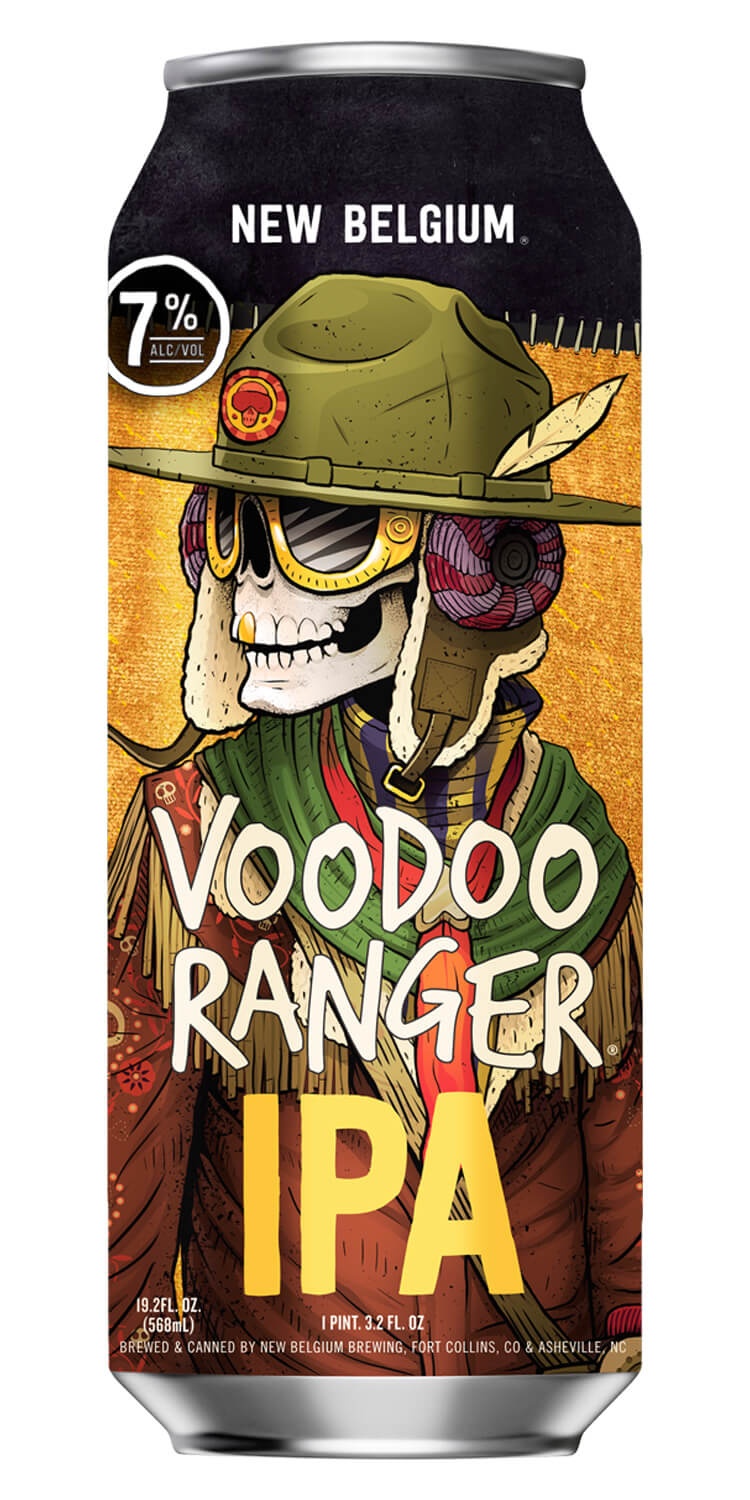 slide 1 of 1, New Belgium Voodoo Ranger IPA 15/19.2Zcn, 19.2 oz