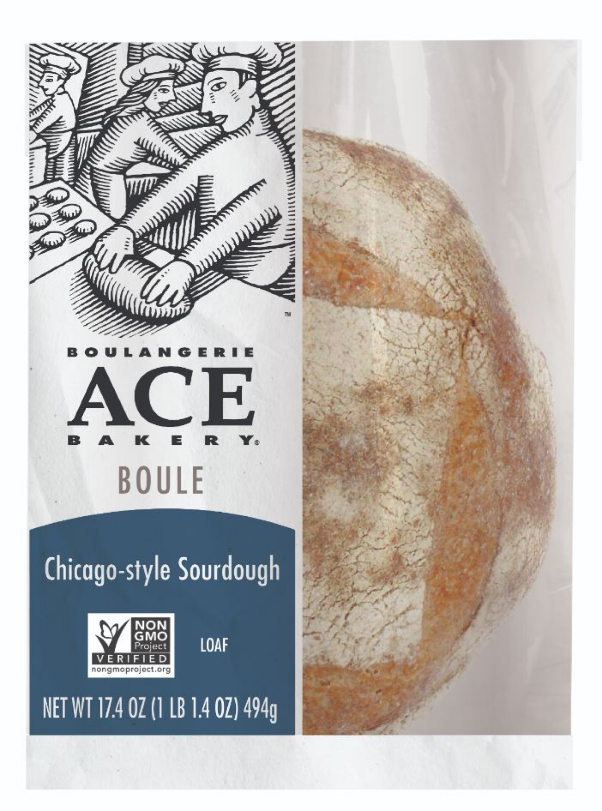 slide 1 of 3, ACE Bakery Artisan Bread, White Chicago-Style Sourdough Boule, 17.4 oz., 17.4 oz