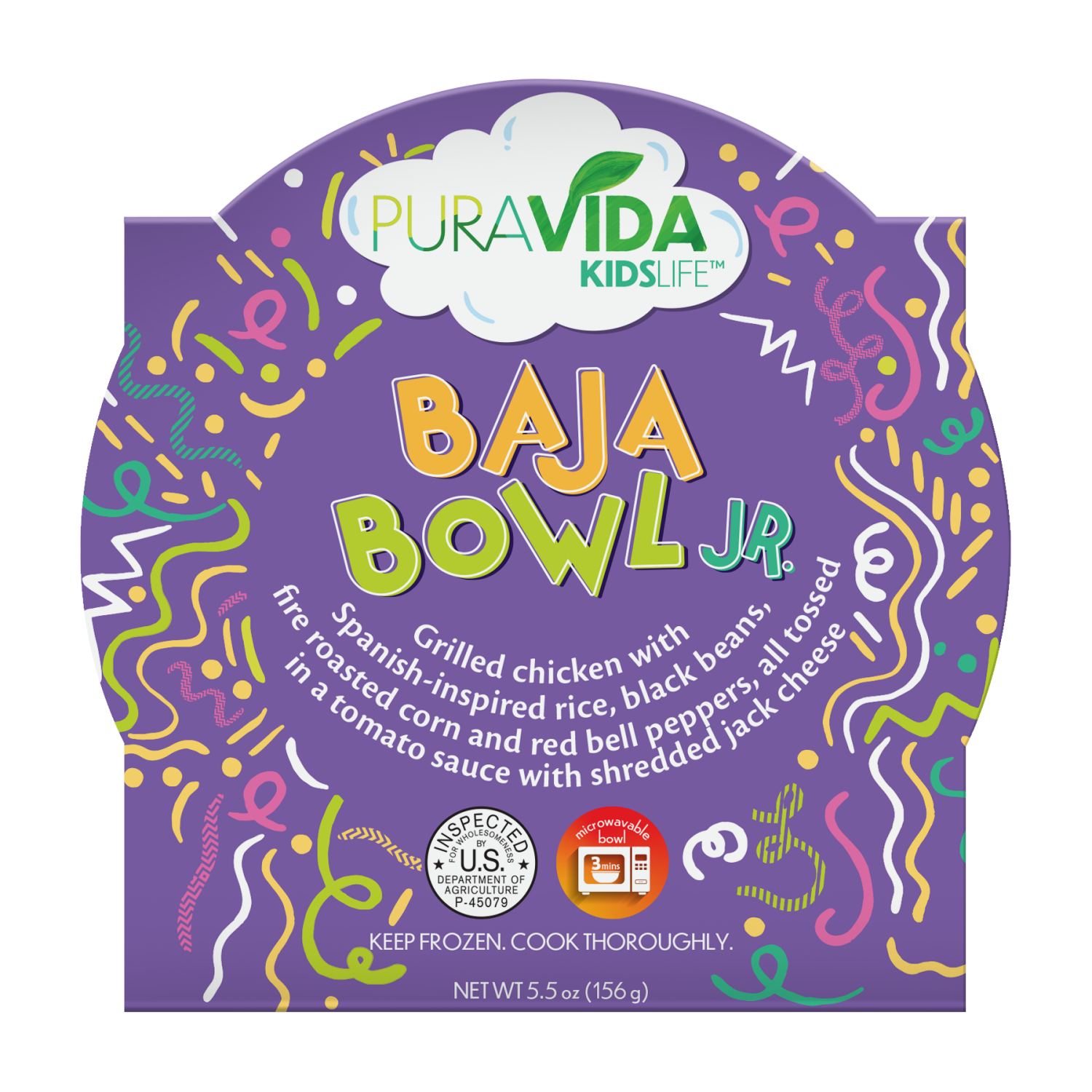 slide 1 of 2, Pura Vida KidsLife Baja Bowl Jr., 5.5 oz, 5.5 oz