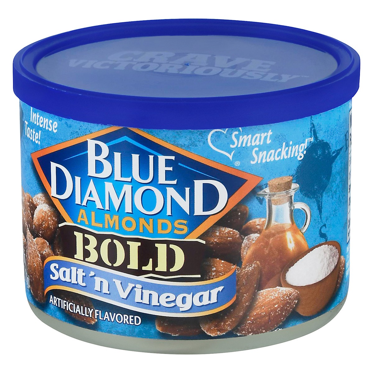 slide 3 of 14, Blue Diamond, BOLD Salt n' Vinegar Almonds, 6oz Can, 6 oz
