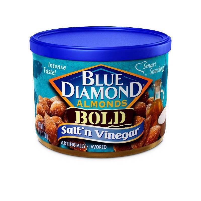 slide 1 of 3, Blue Diamond Bold Salt 'N Vinegar Almonds, 6 oz