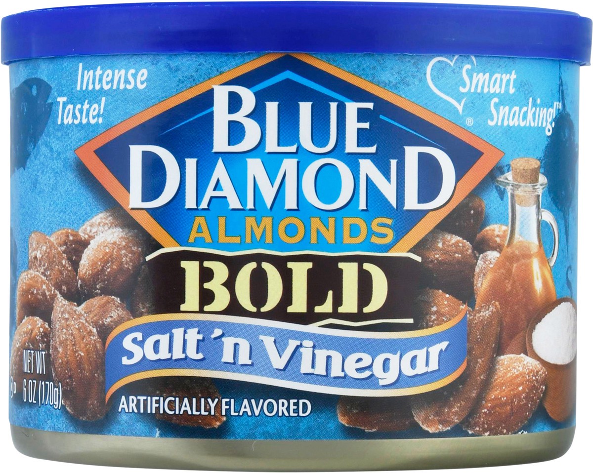 slide 1 of 14, Blue Diamond Bold Salt N Vinegar Almonds 6 oz, 6 oz