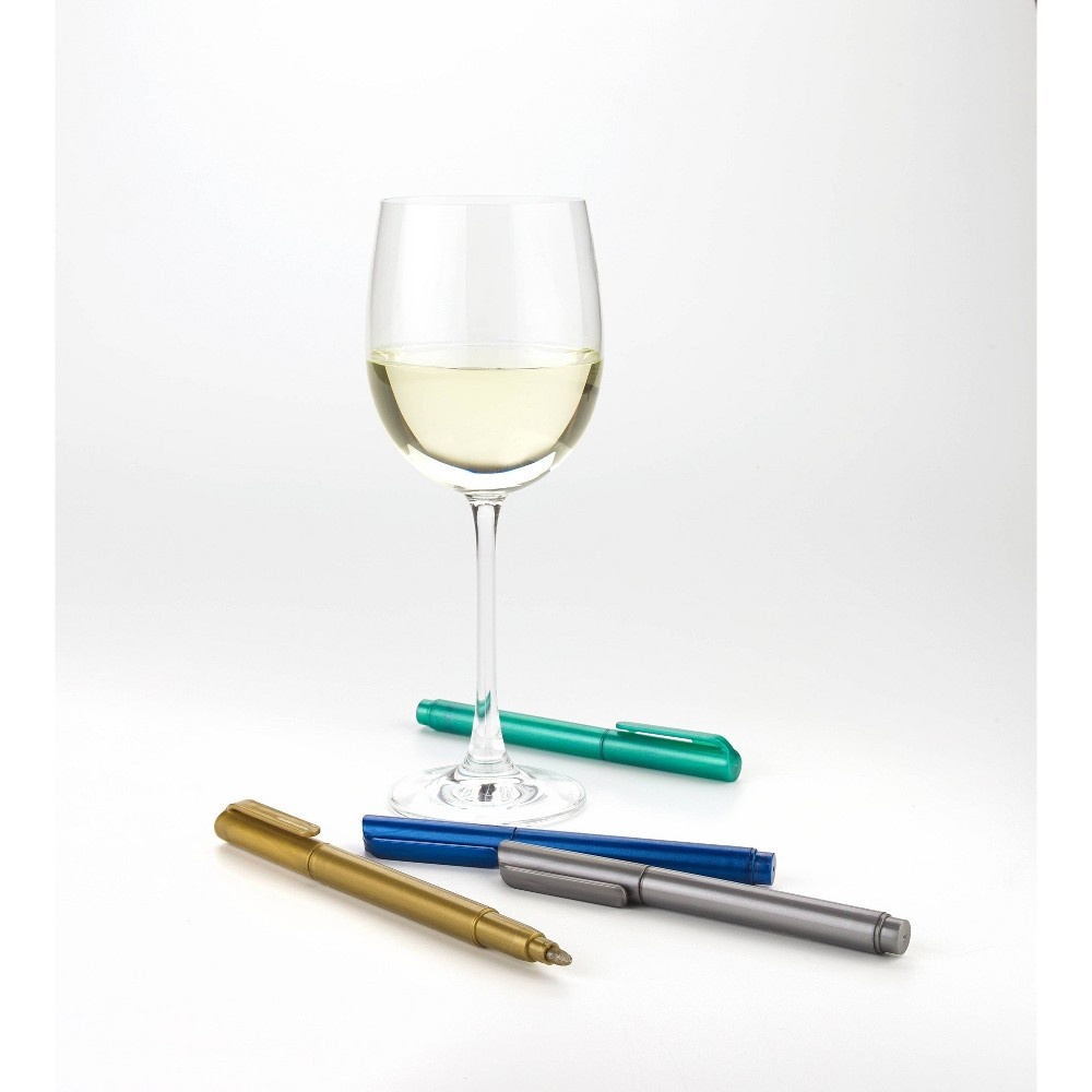 slide 3 of 5, Houdini Deluxe Wine Pens, 4 ct
