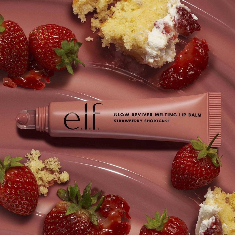 slide 9 of 14, e.l.f. Glow Reviver Melting Lip Balm, Strawberry Shortcake, 0.52 oz