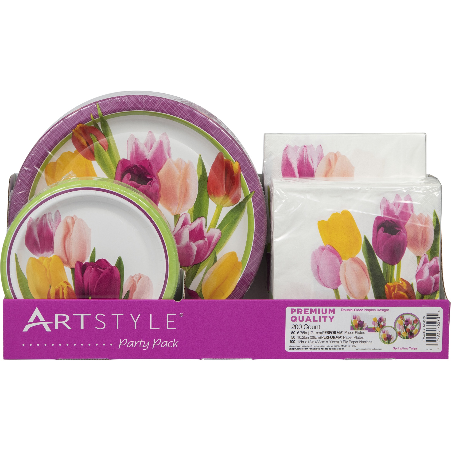 slide 1 of 1, Springtime Tulips Preforma Party Pack, 