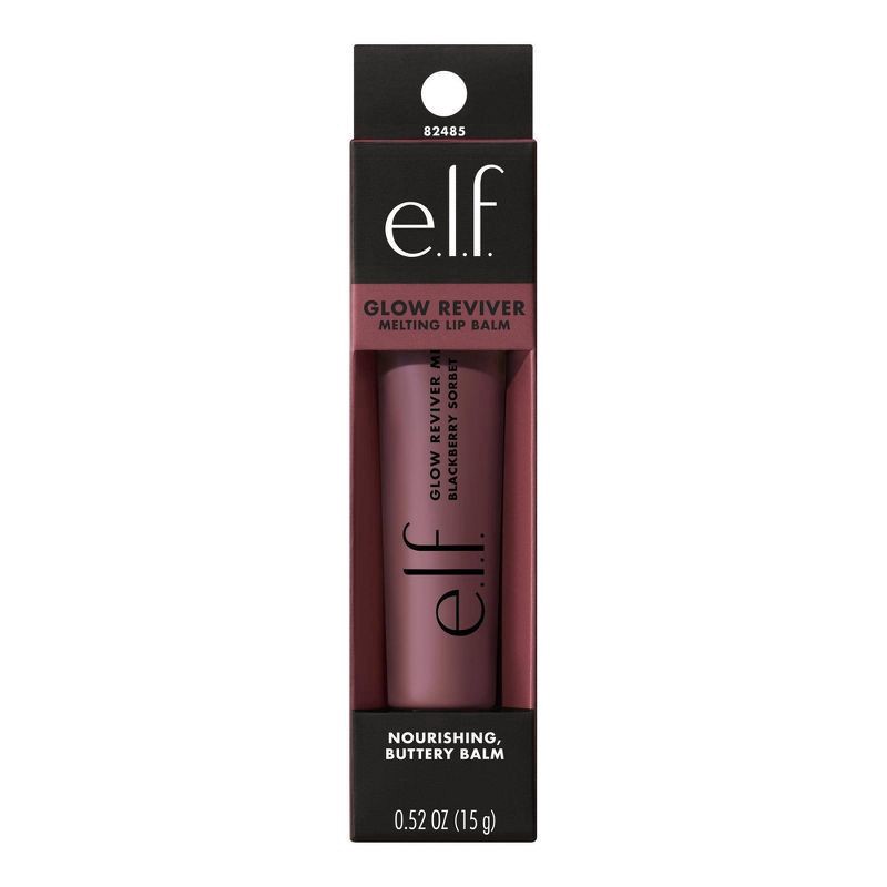 slide 8 of 14, e.l.f. Glow Reviver Melting Lip Balm, Blackberry Sorbet, 0.52 oz