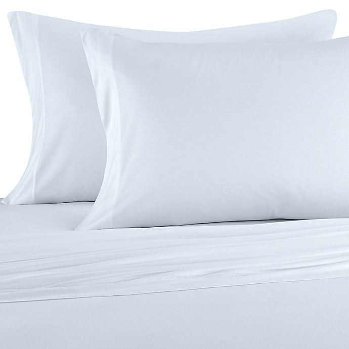 slide 1 of 2, Pure Beech Jersey Knit Modal King Pillowcases - Ice Blue, 2 ct