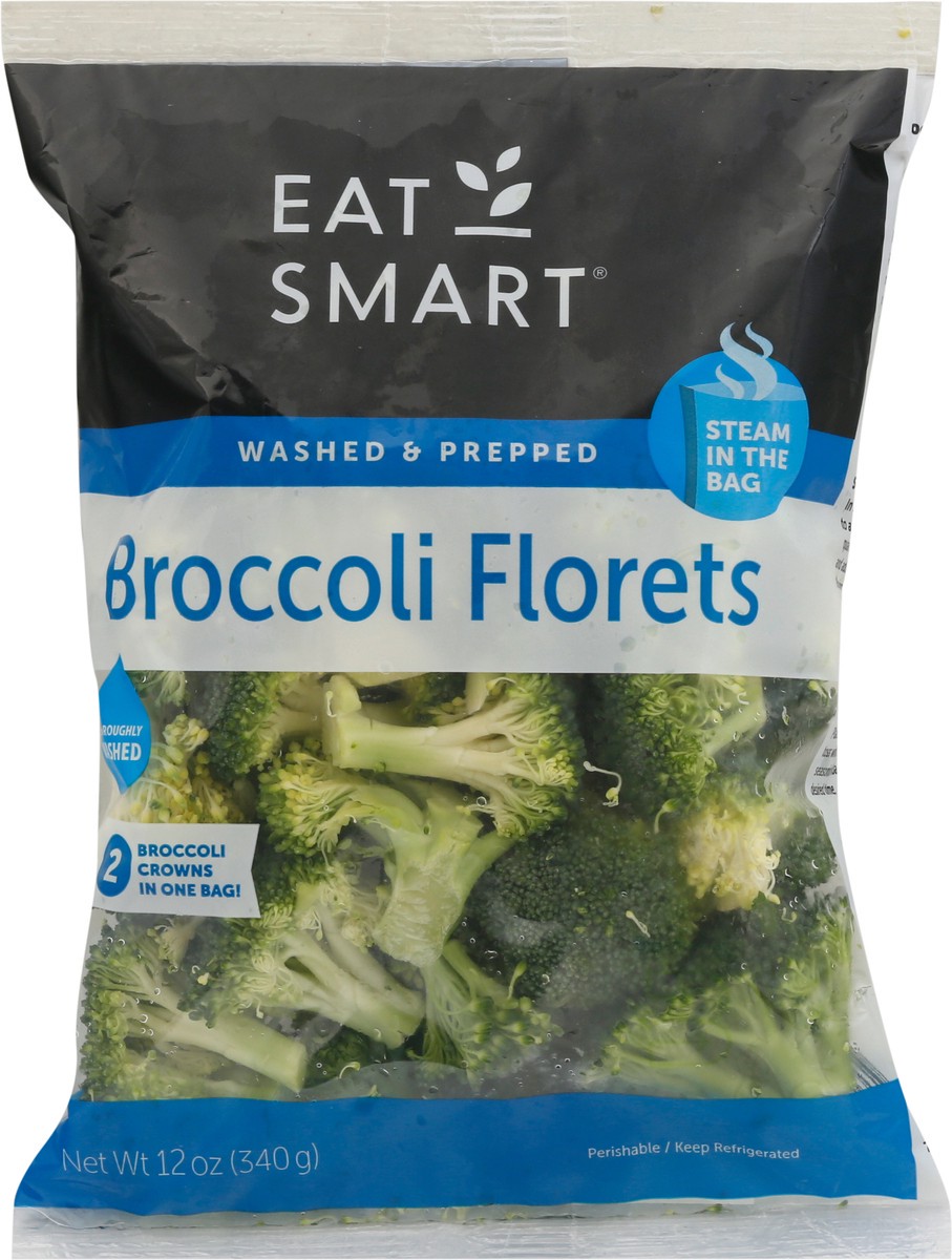 slide 1 of 13, Eat Smart Steam in the Bag Broccoli Florets 12 oz, 12 oz