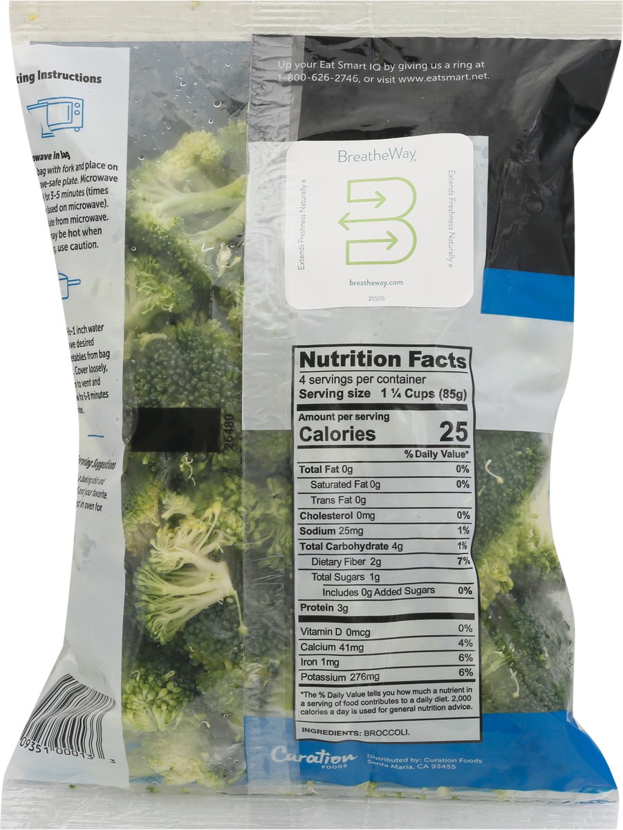 slide 9 of 13, Eat Smart Steam in the Bag Broccoli Florets 12 oz, 12 oz