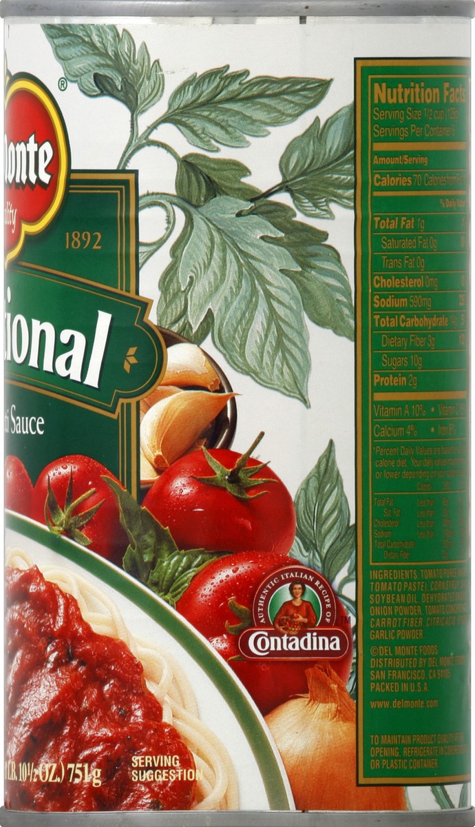 slide 6 of 7, Del Monte Pasta Sauce 26.5 oz, 26.5 oz
