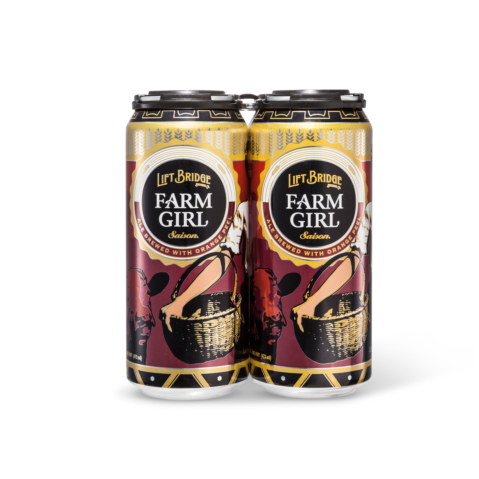 slide 1 of 1, Lift Bridge Brewing Co. Lift Bridge Farm Girl Saison Beer, 4 ct; 16 fl oz