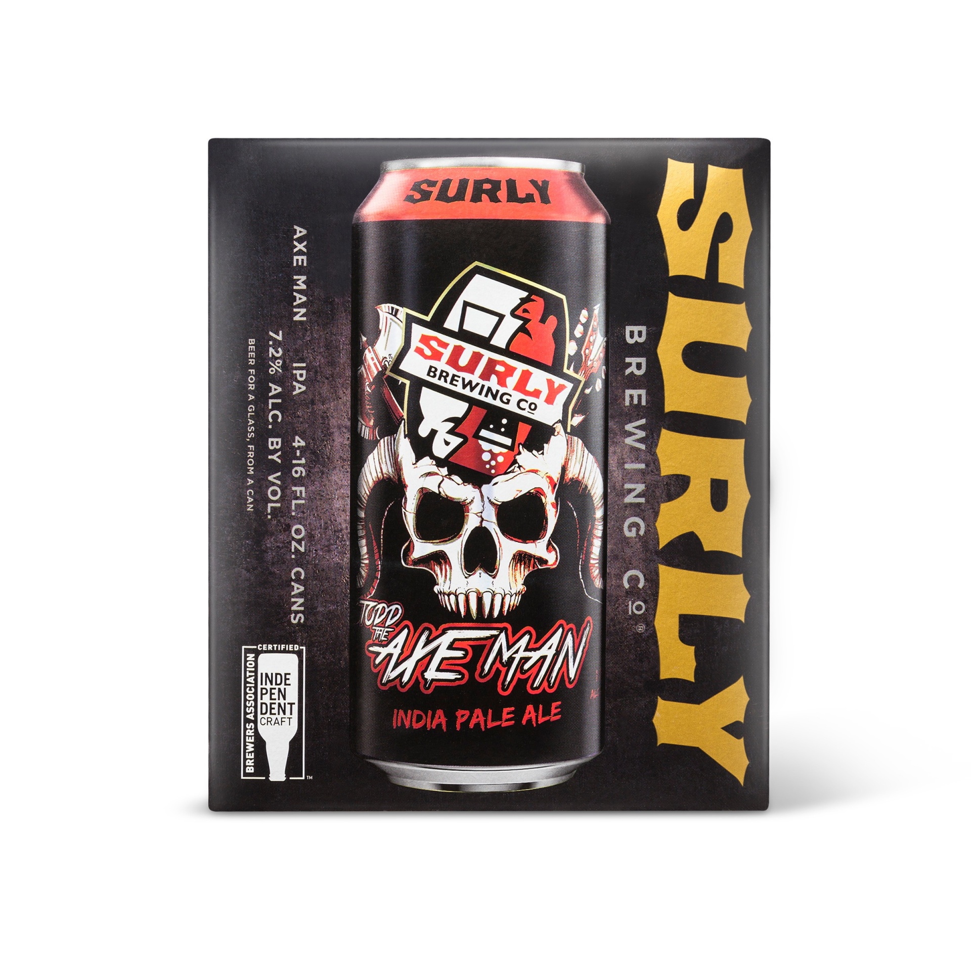 slide 1 of 1, Surly Brewing Co. Surly Todd the Axe Man IPA Beer - 4pk/16 fl oz Cans, 4 ct; 16 fl oz