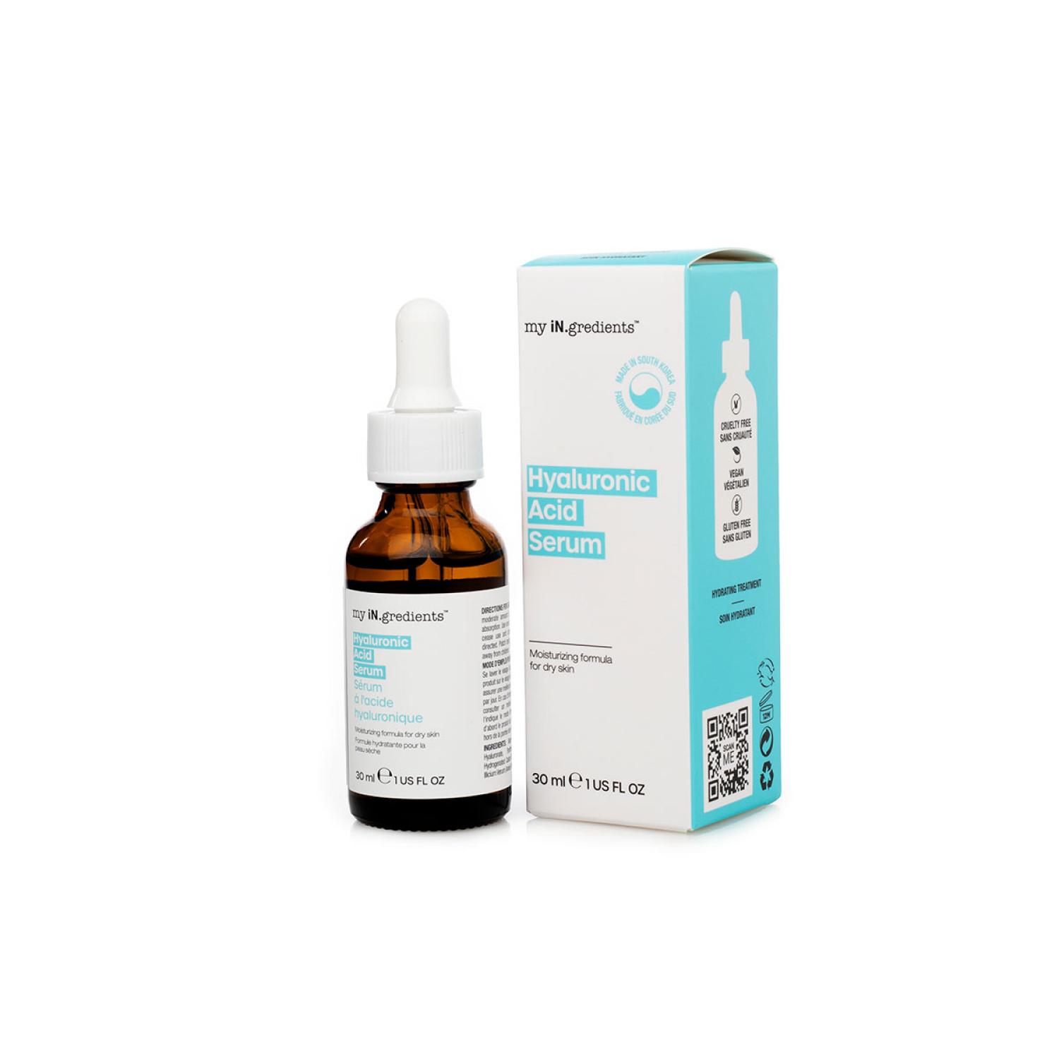 slide 1 of 3, my iN.gredients Hyaluronic Serum 30 ml, 1 fl oz