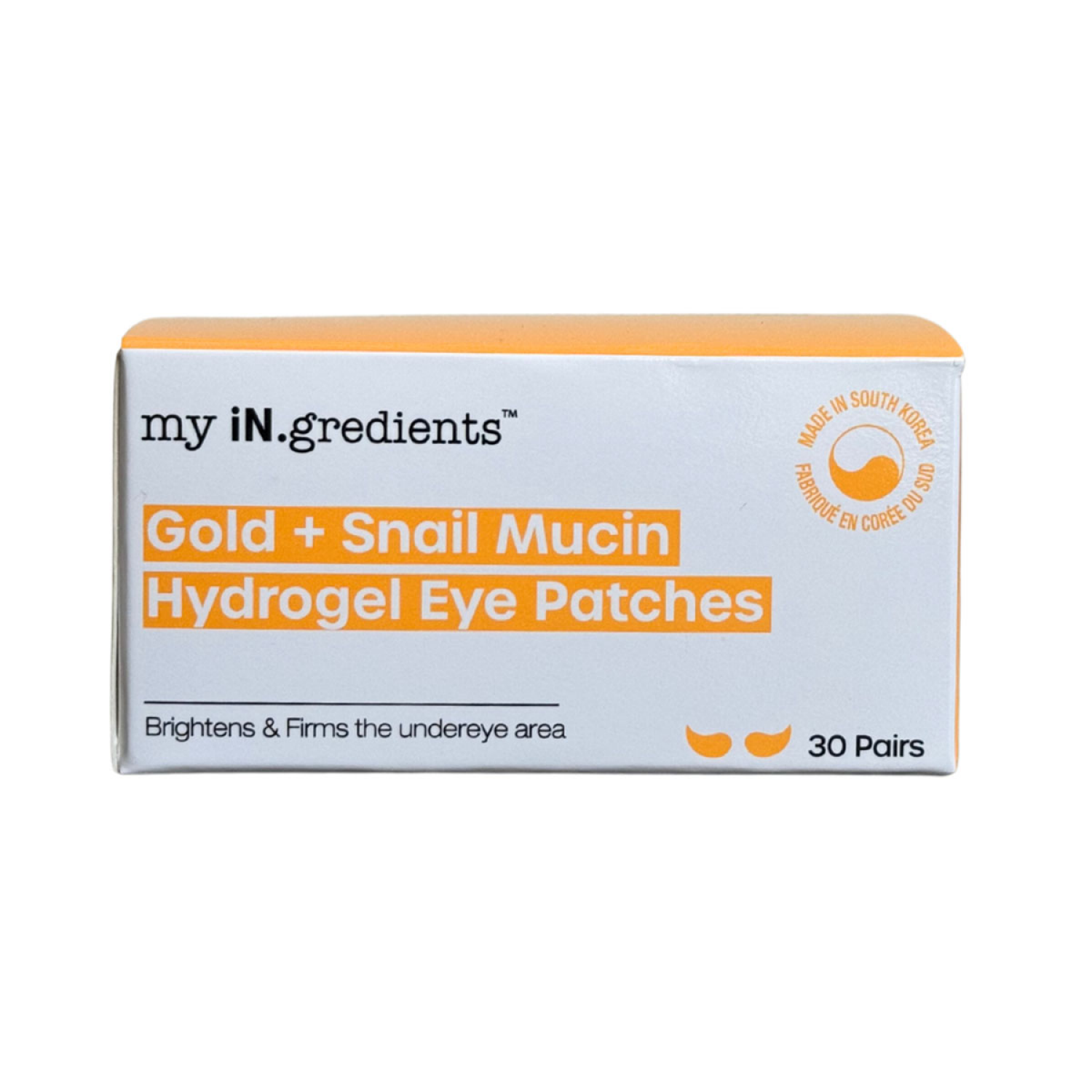 slide 1 of 3, My iN.gredients Gold + Snail Mucin Hydrogel Eye Patches, 1 ct