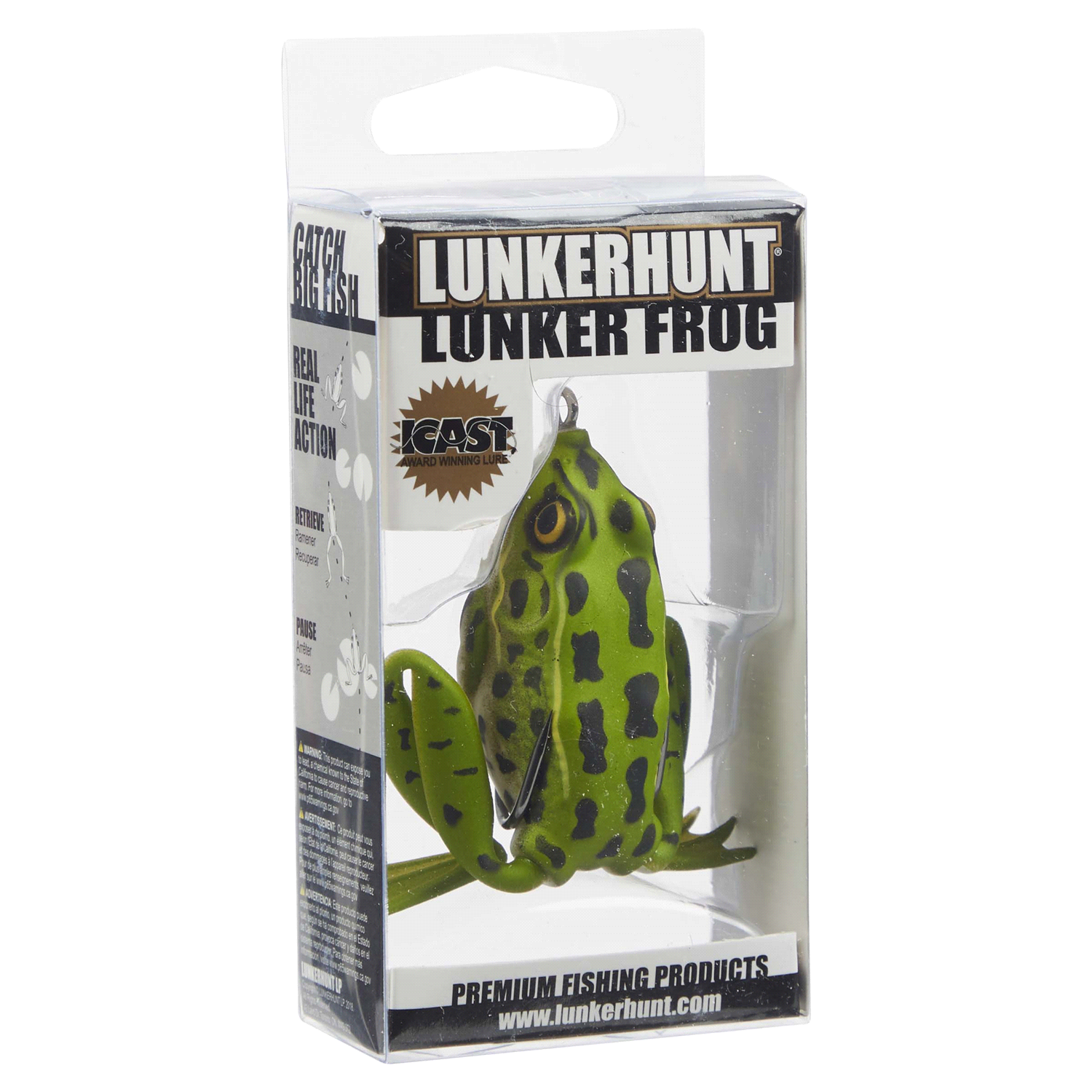 slide 4 of 5, Lunkerhunt Lunker Frog - Green Tea, 1 ct