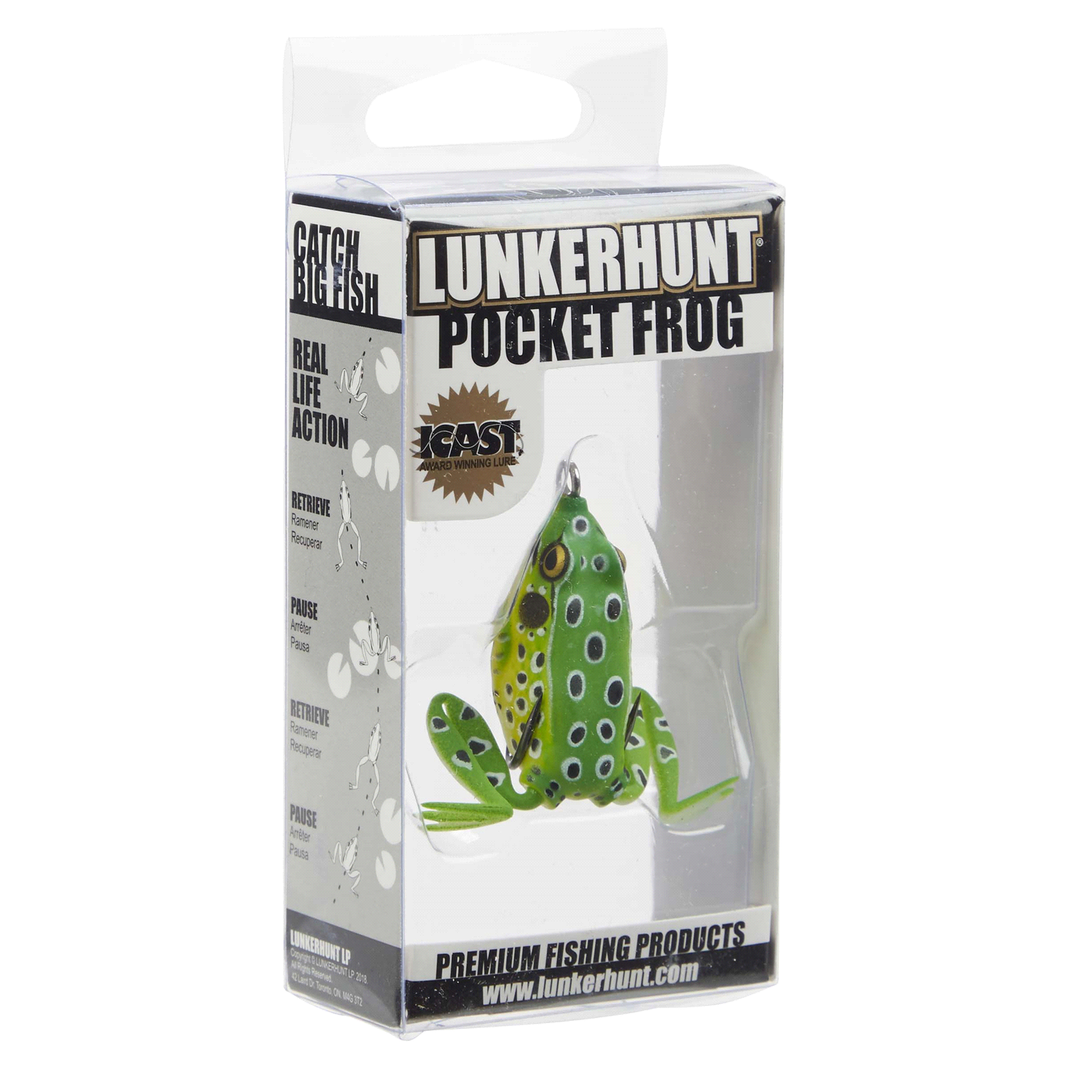 slide 4 of 5, Lunkerhunt Pocket Frog - Leopard Frog, 1 ct