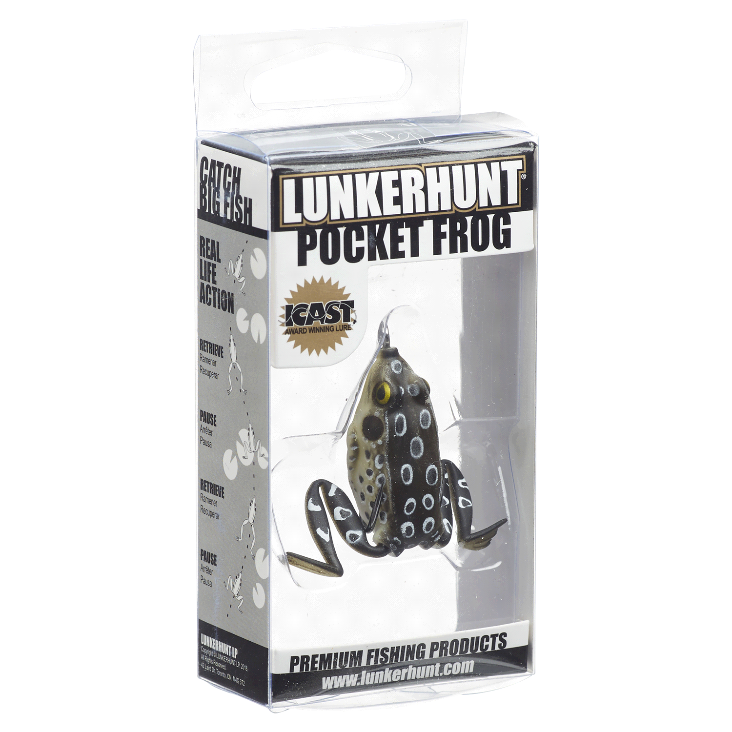 slide 4 of 5, Lunkerhunt Pocket Frog - Croaker, 1 ct