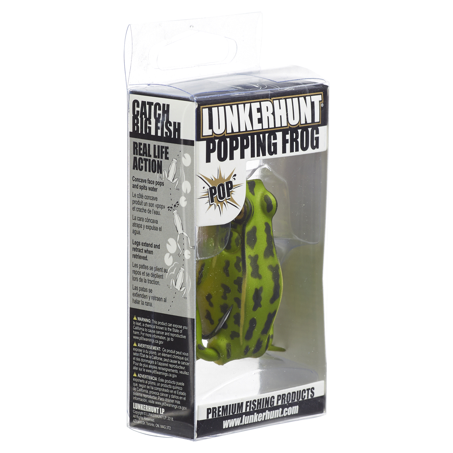 slide 4 of 5, Lunkerhunt Popping Frog Green Tea, 1/2 oz