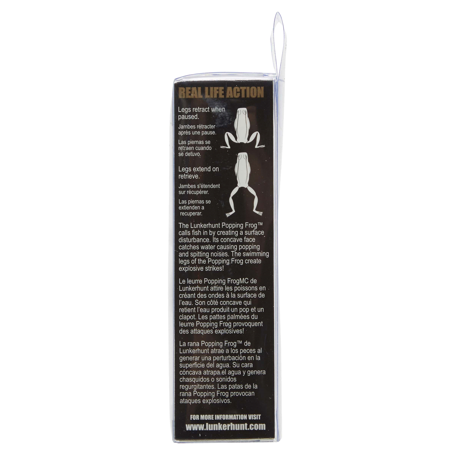 slide 3 of 5, Lunkerhunt Popping Frog Croaker, 1/4 oz