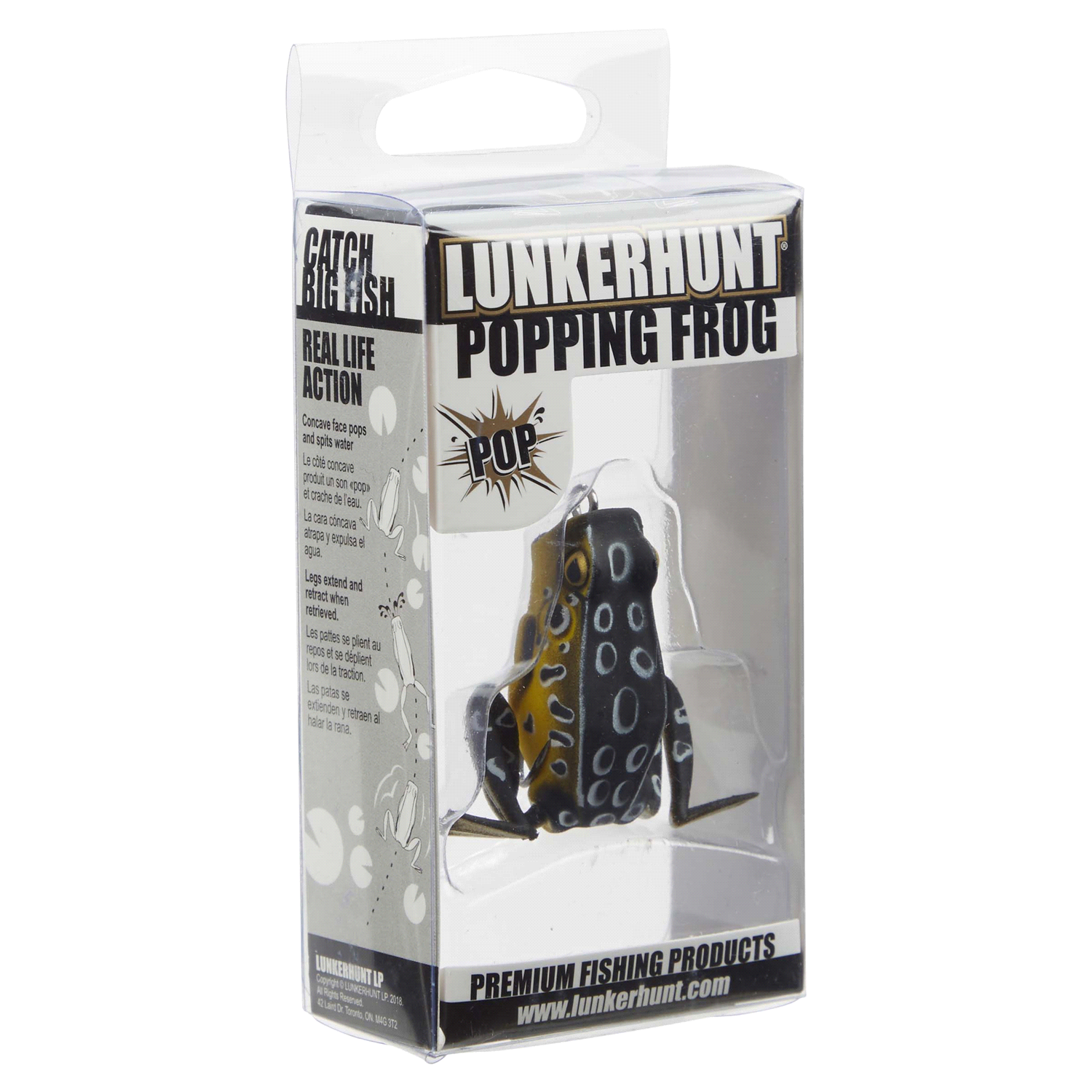 slide 4 of 5, Lunkerhunt Popping Frog Croaker, 1/4 oz