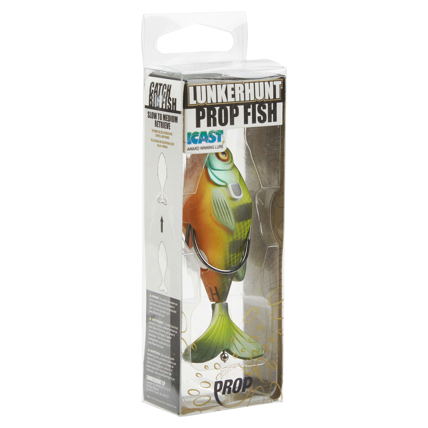 slide 4 of 5, Lunkerhunt Sunfish Propfish Blue Gill SUNPRF01, 1 ct