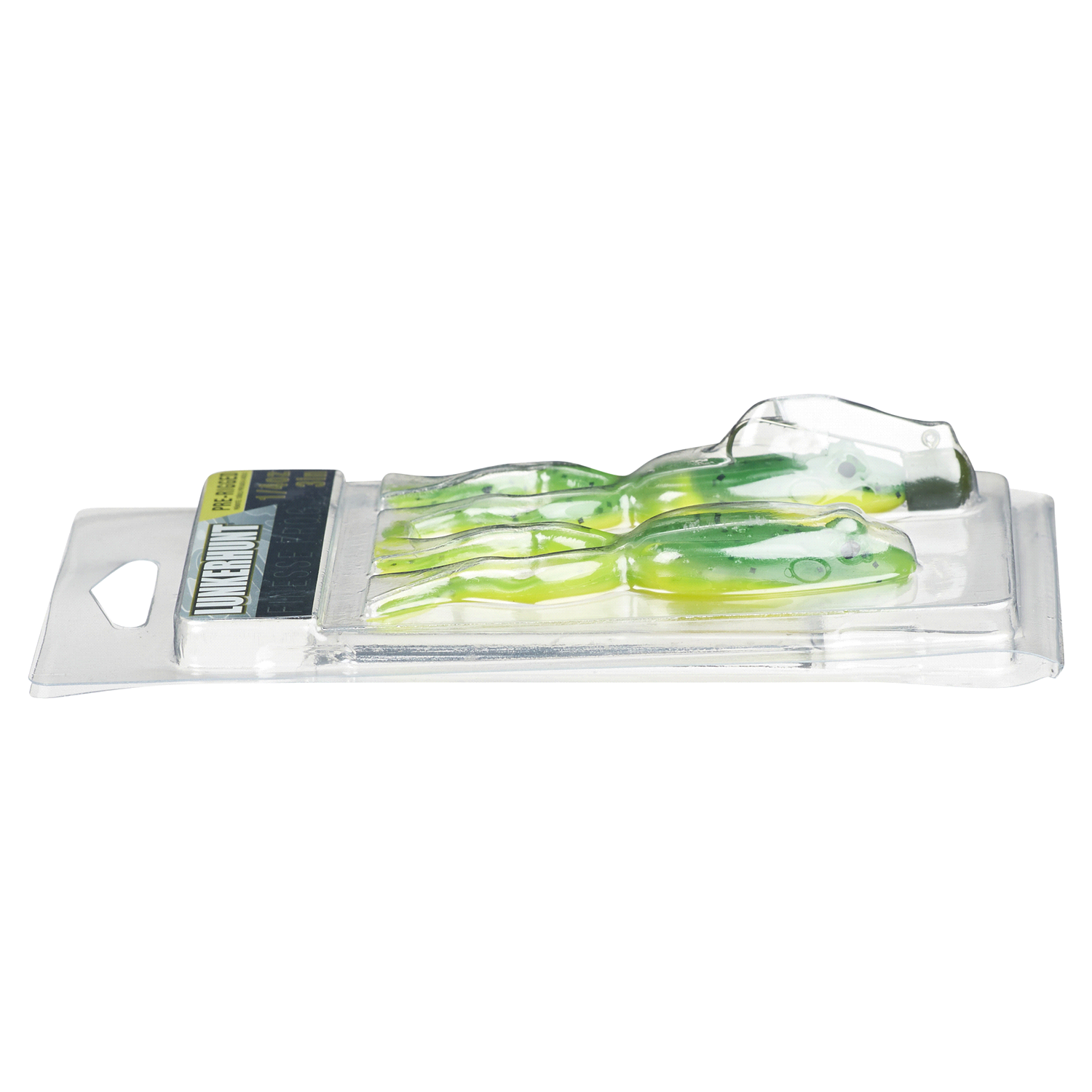 slide 2 of 5, Lunkerhunt Pre-Rigged Finesse Frog - Leopard - 3", 1/4 oz