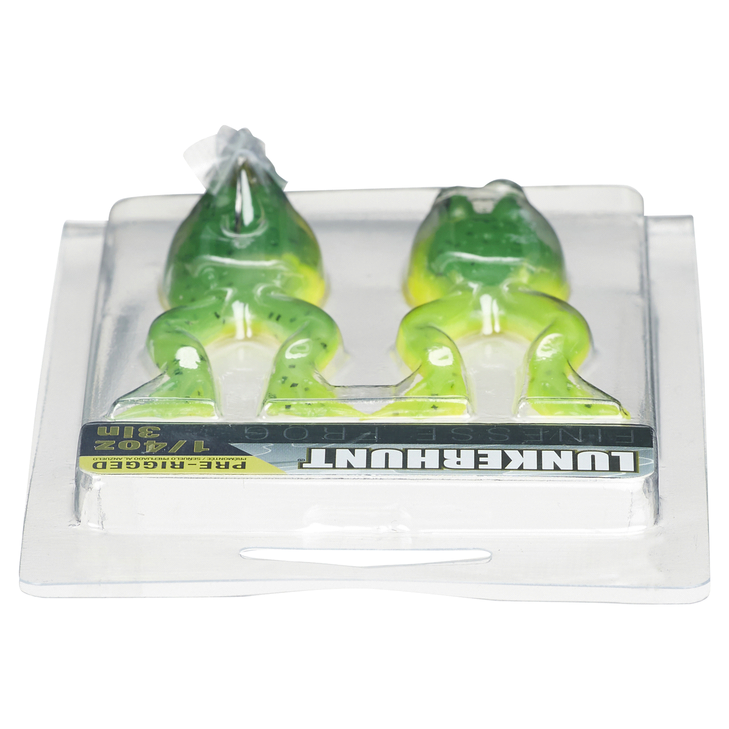 slide 5 of 5, Lunkerhunt Pre-Rigged Finesse Frog - Leopard - 3", 1/4 oz