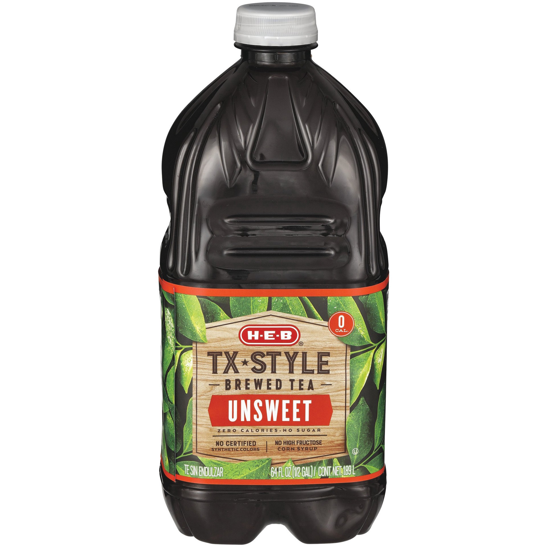 slide 1 of 1, H-E-B Texas Style Unsweet Tea - 64 oz, 64 oz