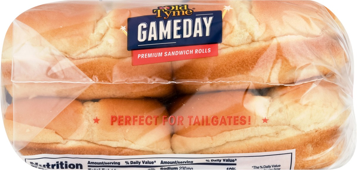 slide 12 of 12, Old Tyme Gameday Premium Sandwich Rolls 8 ea, 8 ct