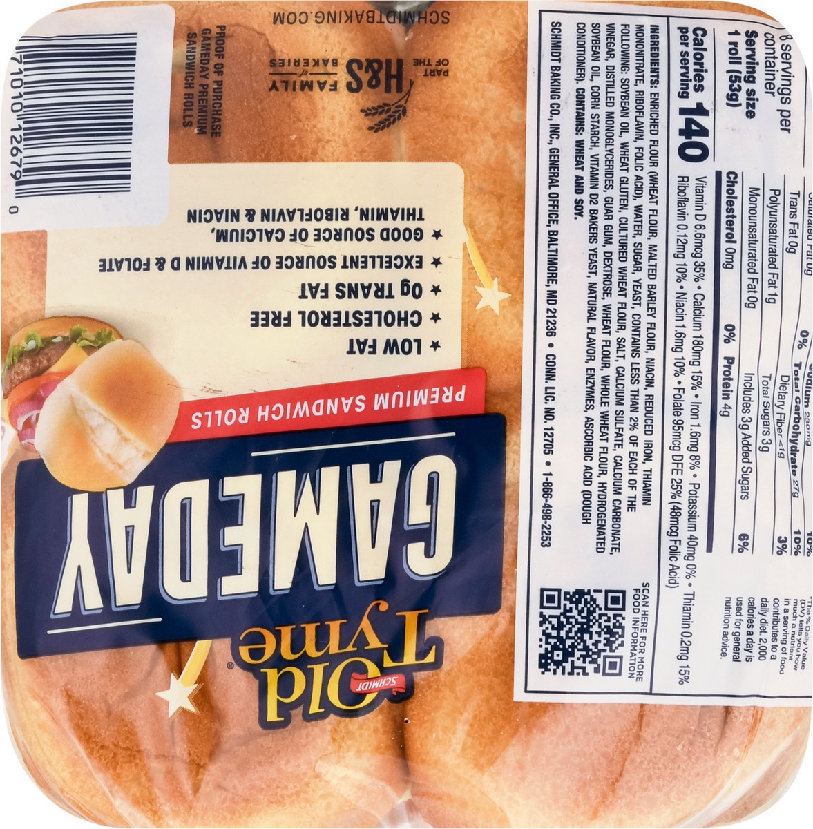 slide 6 of 12, Old Tyme Gameday Premium Sandwich Rolls 8 ea, 8 ct